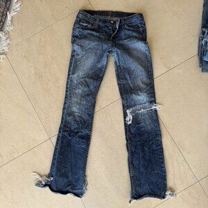 Distressed 7 For All Man Kind jeans size 30